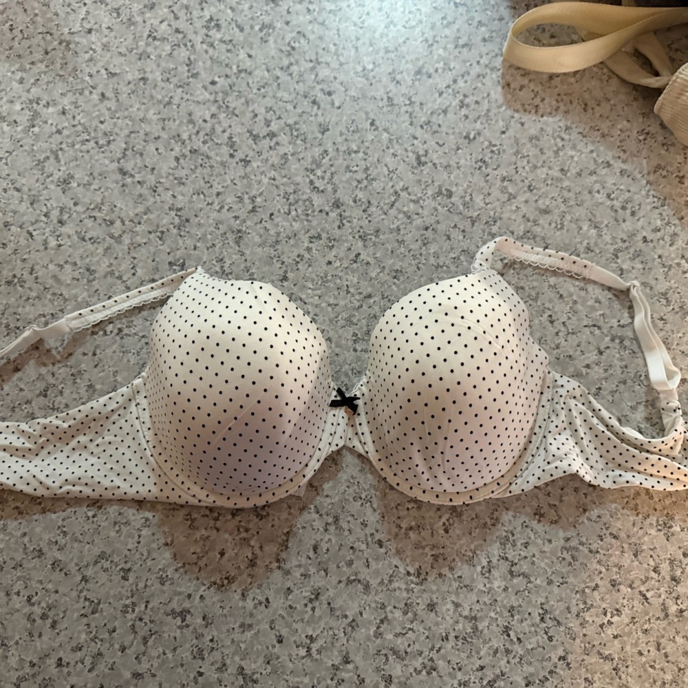 White victoria secret bra with dots
 never been worn